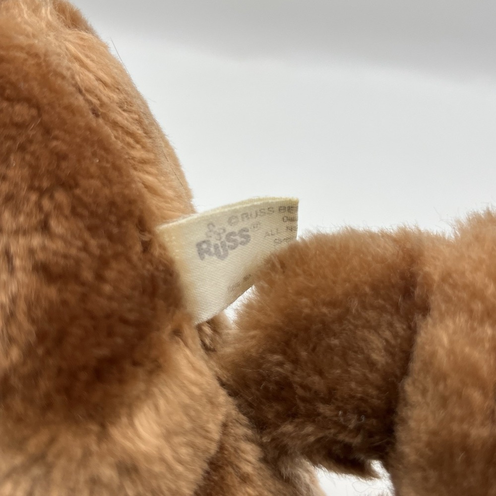 Vintage Plush Bear Hugging Mamma & Baby Teddy Approx 9" Stuffed Animal Brown - Picture 13 of 16